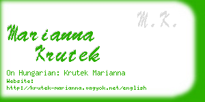 marianna krutek business card